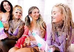 Squirt Mayhem – 5 Beauties Drenching Every Other – Anal Dildos, Prolapse, Gaping, ATM