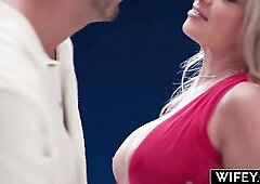 WIFEY Breasty Blond Hotwife Alexa Leigh Rides A Massive Shlong Whilst Hubby Films