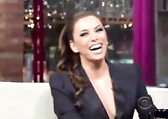 Eva Longoria tits oops on live tv