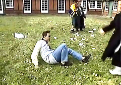 Vintage orgy in the classroom with sexy teen 18+ students 18+