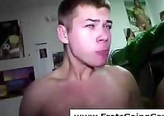 Gay fraternity initiation for group of straight dudes