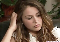 Tiny sweetheart scissoring with lesbo boss