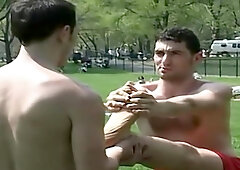 FootFriends.com - Dirty Jimmy in socks barefoot grappling