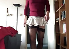 Doofy beaver ambling around in her building