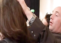 Stewardess - Bang previous to the end of the flight