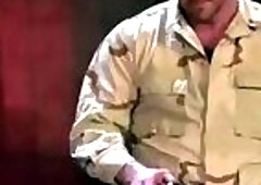 Restrained submissive toyed and fisted