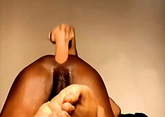 Chad White Dildo Stretching My Tight Hole