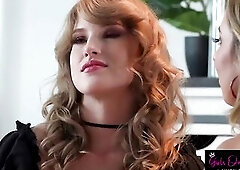 Violet Voss Widens Wide as Millie Morgan Fingers Unfathomable "Eat My Moist Twat"