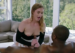 huge black cock gets top service