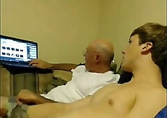 STRAIGHT GUY STROKING WITH OLDER GUY