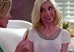 Hot MILF Cory licks teen Piper tiny tits