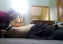 Watch this steamy amateur video featuring a stunning blonde MILF who gets down on the floor to give an incredible blowjob, culminating in a messy and 