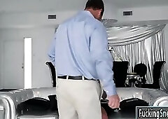 Karma sucks her drivers dick for revenge