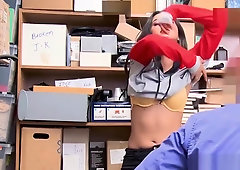 Hot latina teen licked a stolen lollipop and got smashed