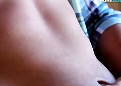 Hunky amateur farmer jerks his long rod for jizz explosion