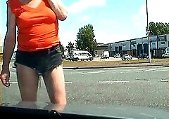 Cock under the shorts