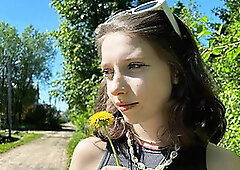 Met a Ukrainian student on the street and fucked her on the same day