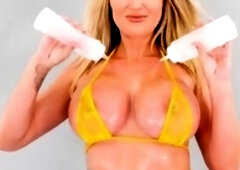 Blonde Milf Oil Tits