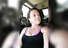 Real White Freckled Country Angel Filming In Between Her Legs and Down Her Cleavage (Would u eat me, would u screw me like this)?