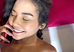 I GET MY SUPERLATIVELY GOOD ALLY TO SUCK MY RICH PENIS WHILST THAT BABE'S ON A CALL - THEYOUNGNICO