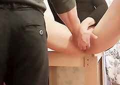 A sexually excited beauty with a nice-looking body and seductive butt stretches her twat and takes a chap’s hand with her soaked snatch. Hardcore fi