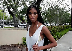 Wonderful ebony teen seductress hot adult video