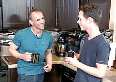 Kitchen old vs young fuck with Mark Winters and Rodney Steele