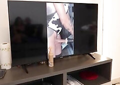 I go to buy cigarettes and this babe cheats on me with a very well-endowed trans. Full clip on my Red page.