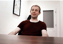 Profane Czech slut orgasming during a casting sesh