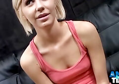 Kelly Klass rides hard and gets her tight ass rimmed before deep doggy pounding