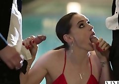 VIXEN Tori Dark-Hued Takes on 2 Fuck-Sticks In An Award Showcase After P