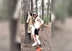 Blake and Blaire head out to the woods. Blake takes off Blaire’s pants and bangs her against a tree.