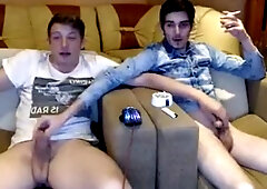 Romanian Best Friends Jerk Each Other Cock