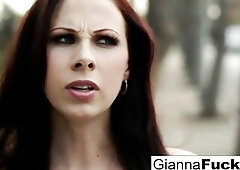 Breasty Gianna Michaels gets pounded by ebony ramrod