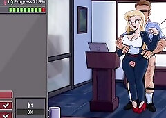 Beauty with large melons and large booty takes monster wang - barely working gameplay level three