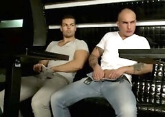 Jizz Orgy - Dick sucking alongside hairy eastern hunk