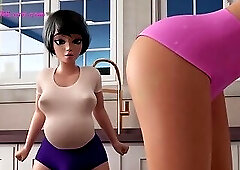 MILF Shared Once Again ◉ PREMIUM 3D FUTA Threesome