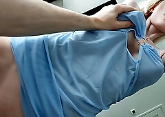Slender blonde MILF with nice tits Shinaryen gets her pussy pounded POV with cum in her mouth