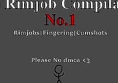 Cum Explosions from Sloppy Rimjob Sucking and Anal Fingering Compilation#1