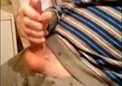 German Teenie Fellow Fapping With Lots Of Jizm