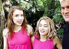 Hot Mff Threesome With Horny Teens