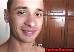 Straight Hispanic rides cock for cash bareback