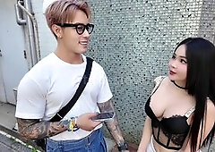 Met her on the streets and moments later she's in my room