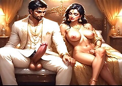 Indian desi Peanut Girl kisses while pretending to shop