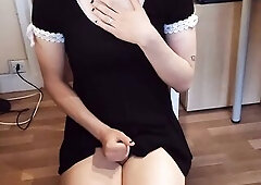 concupiscent trap clothed provacatively, blowjobs and anal