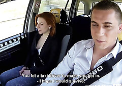 Wonderful Ginger Teen Persuaded For Sex In The Car