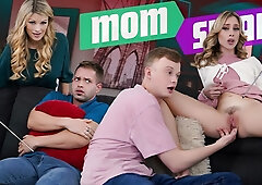 Horny Moms Seduce and Fuck Their Own Sons in Steamy Interracial Threesomes Together