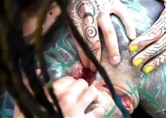 Anuskatzz and Serpienta get their holes gaped