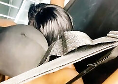 Screw her hard three-some hardcore on the sex swing