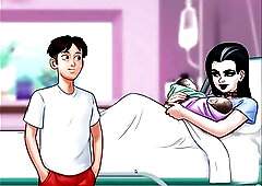 Summertime Saga - Johannes drilled odette ... Johannes drilled Maria ... Eva had her baby